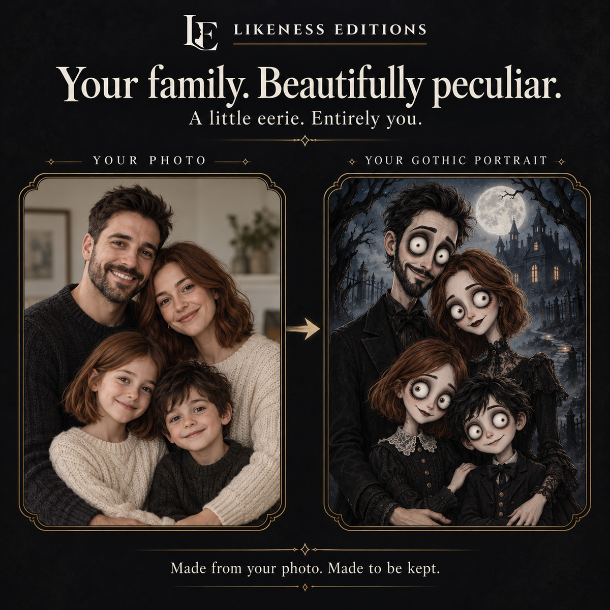 Custom Portrait from Your Photo (Digital Photo Included with Every Frame)